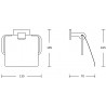 Mexen Zoja Toilettenpapierhalter, Chrom - 7019133-00