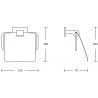 Mexen Zoja Toilettenpapierhalter, golden - 7019133-50