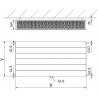 Mexen Line CCL33 Plattenheizkörper 400 x 400 mm, unterer Mittelanschluss, 633 W, weiß - W6C33L-040-040-00