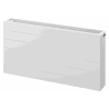 Mexen Line CCL33 Plattenheizkörper 400 x 400 mm, unterer Mittelanschluss, 633 W, weiß - W6C33L-040-040-00
