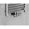 Mexen G00 Thermostat-Set, Winkeleinbau/gerade, mit Abdeckung S, Duplex, DN50, Chrom - W908-900-910-01