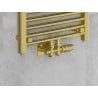 Mexen G00 Thermostat-Set, Eck-/Gerade mit Abdeckung S, Duplex, DN50, golden - W908-900-910-50