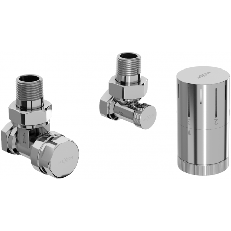 Mexen G05 Thermostat-Set, Winkel, Chrom - W901-958-01