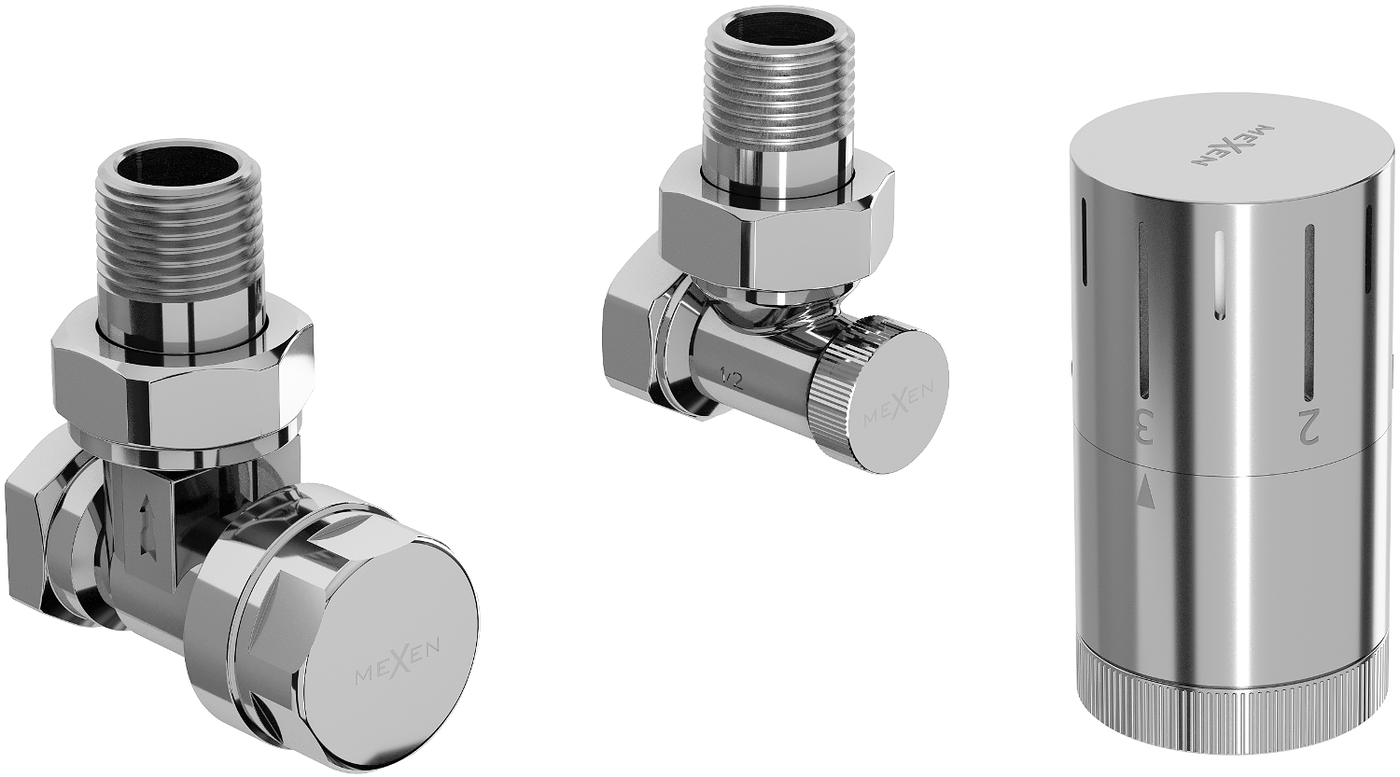 Mexen G05 thermostatic angled set, chrome - W901-958-01