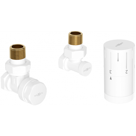 Mexen G05 Thermostat-Set, Winkelform, Weiß - W901-958-20