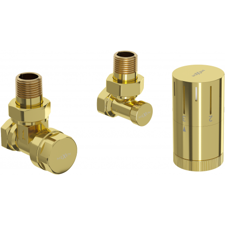 Mexen G05 Thermostat-Set, Eckform, Gold - W901-958-50