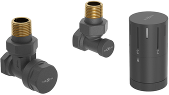 Mexen G05 Thermostat-Set, Winkelausführung, Anthrazit - W901-958-66