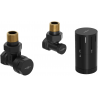 Mexen G05 Eck-Thermostatventil Set, schwarz - W901-958-70