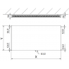 Mexen Flat CCF11 Plattenheizkörper 500 x 1800 mm, unterer mittlerer Anschluss, 1228 W, Anthrazit - W6C11F-050-180-66