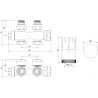 Mexen G05 Thermostat-Set axial, anthrazit - W903-958-66