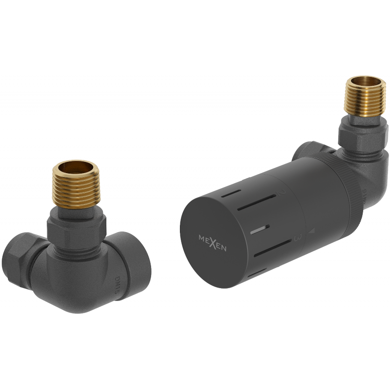 Mexen G05 Thermostat-Set axial, anthrazit - W903-958-66
