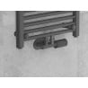 Mexen G05 thermostatisches Set, Winkel, Duplex, DN50, Anthrazit - W907-958-66