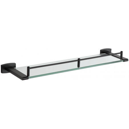 Mexen Zoja hängendes Glasregal, schwarz - 7019137-70