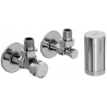 Mexen G05 Winkel-Thermostatset mit Blende R, Chrom - W901-958-904-01