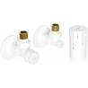 Mexen G05 Thermostatset, Winkel mit Abdeckung R, weiß - W901-958-904-20