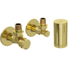 Mexen G05 Thermostat-Set, Eckig mit Abdeckung R, Gold - W901-958-904-50