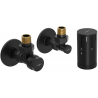 Mexen G05 Winkliges Thermostat-Set mit Abdeckung R, schwarz - W901-958-904-70