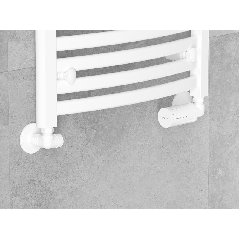 Mexen G05 axiales Thermostat-Set mit Rosette R, weiß - W903-958-904-20