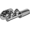 Mexen G05 winkliges Thermostat-Set mit Rosette R, Duplex, DN50, Chrom - W907-958-905-01