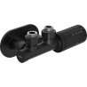 Mexen G05 Eckthermostat-Set mit Abdeckung R, Duplex, DN50, schwarz - W907-958-905-70