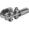 Mexen G05 Thermostat-Set, winkel-/gerade mit Blende R, Duplex, DN50, Chrom - W908-958-905-01