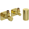 Mexen G05 Thermostat-Set Eckventil mit Abdeckung S, Gold - W901-958-909-50