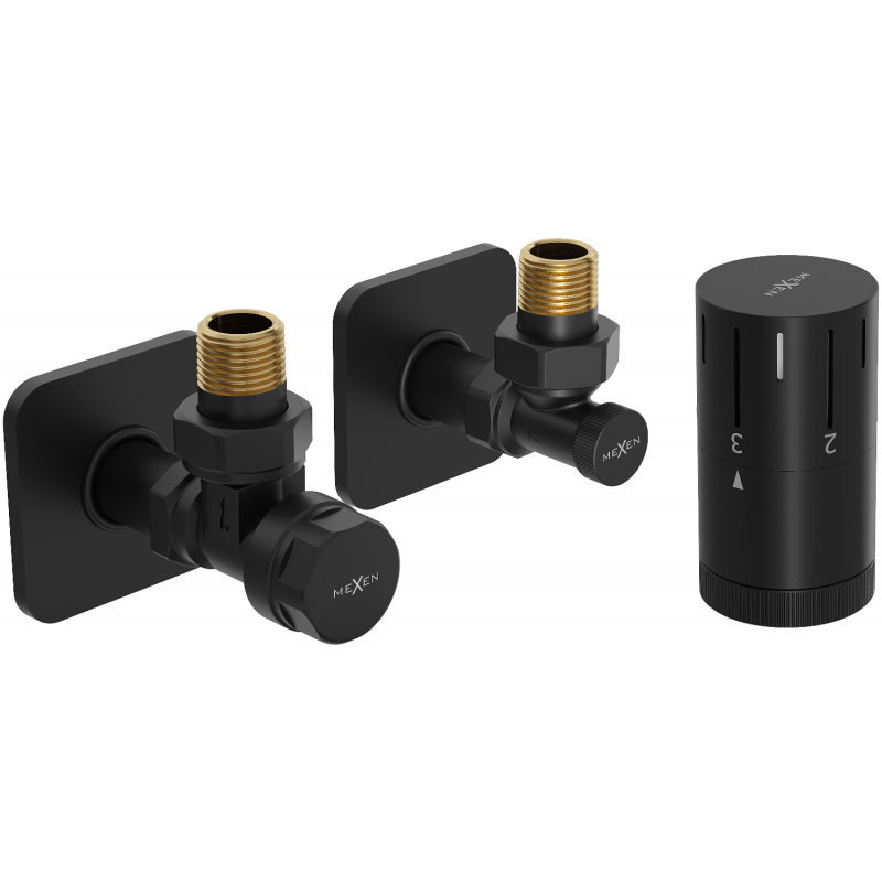 Mexen G05 thermostatisches Eckset mit Verkleidung S, schwarz - W901-958-909-70