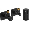 Mexen G05 thermostatisches Eckset mit Verkleidung S, schwarz - W901-958-909-70