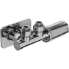 Mexen G05 Eck-Thermostatset mit S-Abdeckung, Duplex, DN50, Chrom - W907-958-910-01