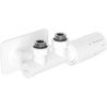 Mexen G05 Winkelförmiges Thermostat-Set mit Abdeckung S, Duplex, DN50, weiß - W907-958-910-20
