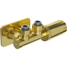 Mexen G05 thermostatisches Eckventil-Set mit S-Abdeckung, Duplex, DN50, gold - W907-958-910-50