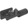 Mexen G05 Thermostat-Sets mit Eckventil und Abdeckung S, Duplex, DN50, Anthrazit - W907-958-910-66
