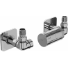 Mexen G05 Axiales Thermostat-Set mit Rosette S, Chrom - W903-958-909-01