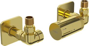 Mexen G05 axiales Thermostat-Set mit S-Verkleidung, gold - W903-958-909-50