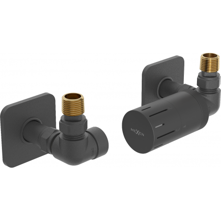 Mexen G05 Axial Thermostat-Set mit Abdeckung S, Anthrazit - W903-958-909-66