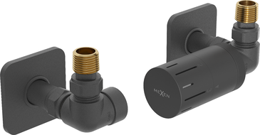 Mexen G05 Axial Thermostat-Set mit Abdeckung S, Anthrazit - W903-958-909-66