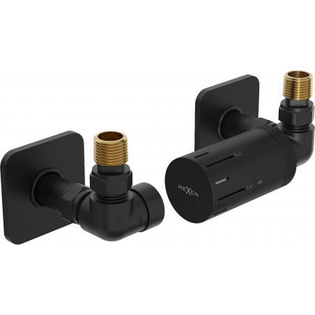 Mexen G05 Thermostat-Set axial mit S-Verkleidung, schwarz - W903-958-909-70
