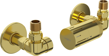 Mexen G05 axiales Thermostat-Set mit R-Abdeckung, Gold - W903-958-904-50