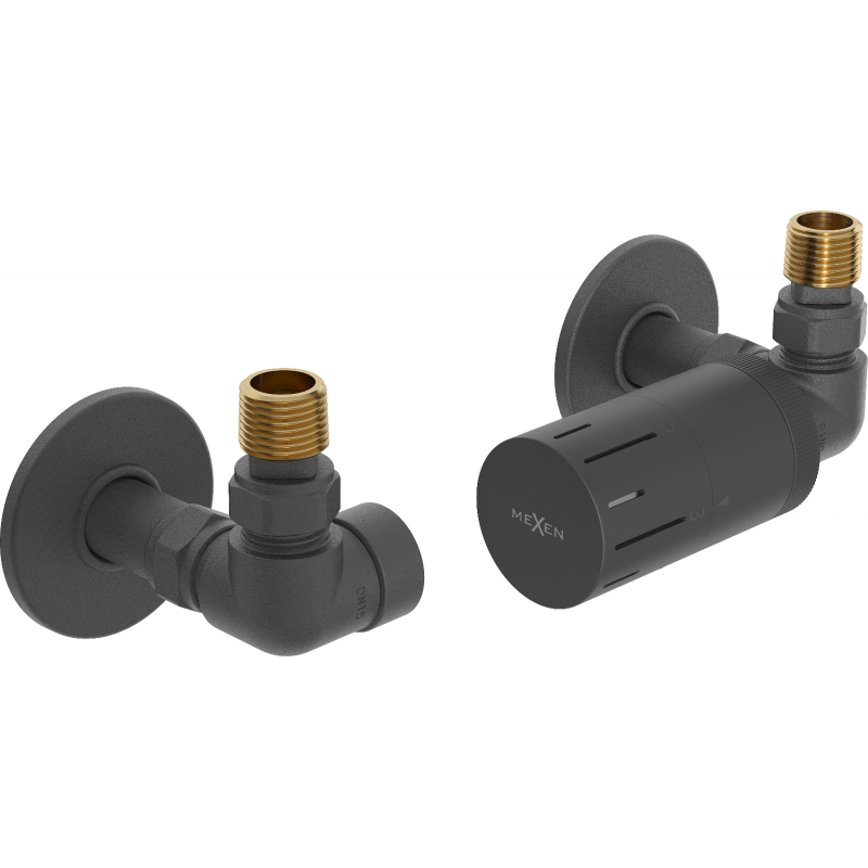 Mexen G05 Axiales Thermostat-Set mit Verkleidung R, Anthrazit - W903-958-904-66