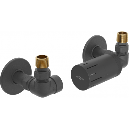 Mexen G05 Axiales Thermostat-Set mit Verkleidung R, Anthrazit - W903-958-904-66