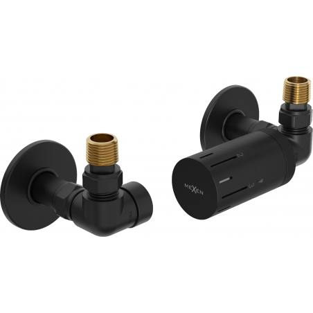 Mexen G05 Axial Thermostat-Set mit Verkleidung R, schwarz - W903-958-904-70