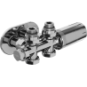 Mexen G05 Thermostat-Set Winkel-/Gerade mit Abdeckung S, Duplex, DN50, Chrom - W908-958-910-01