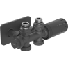 Mexen G05 Thermostat-Set, Eck-/Geradausführung mit Verkleidung S, Duplex, DN50, Anthrazit - W908-958-910-66