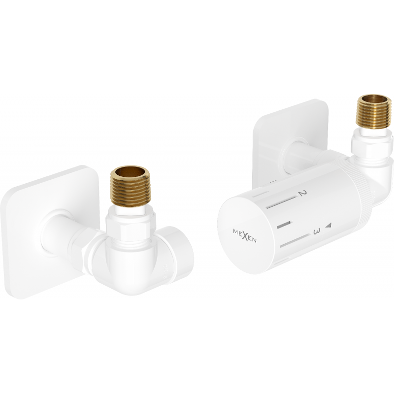 Mexen G05 axiales Thermostat-Set mit Abdeckung S, weiß - W903-958-909-20
