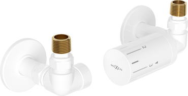 Mexen G05 axiales Thermostat-Set mit Rosette R, weiß - W903-958-904-20