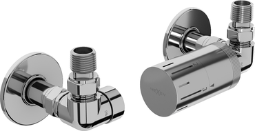 Mexen G05 Axial-Thermostat-Set mit R-Verkleidung, Chrom - W903-958-904-01