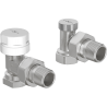 Mexen Uni-Term Eckheizkörperventile, Nickel - W913-012-01