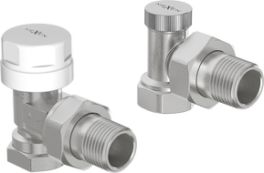 Mexen Uni-Term Eckheizkörperventile, Nickel - W913-012-01