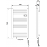 Mexen Aran elektrischer Heizkörper 960 x 500 mm, 500 W, weiß - W306-0960-540-00-20