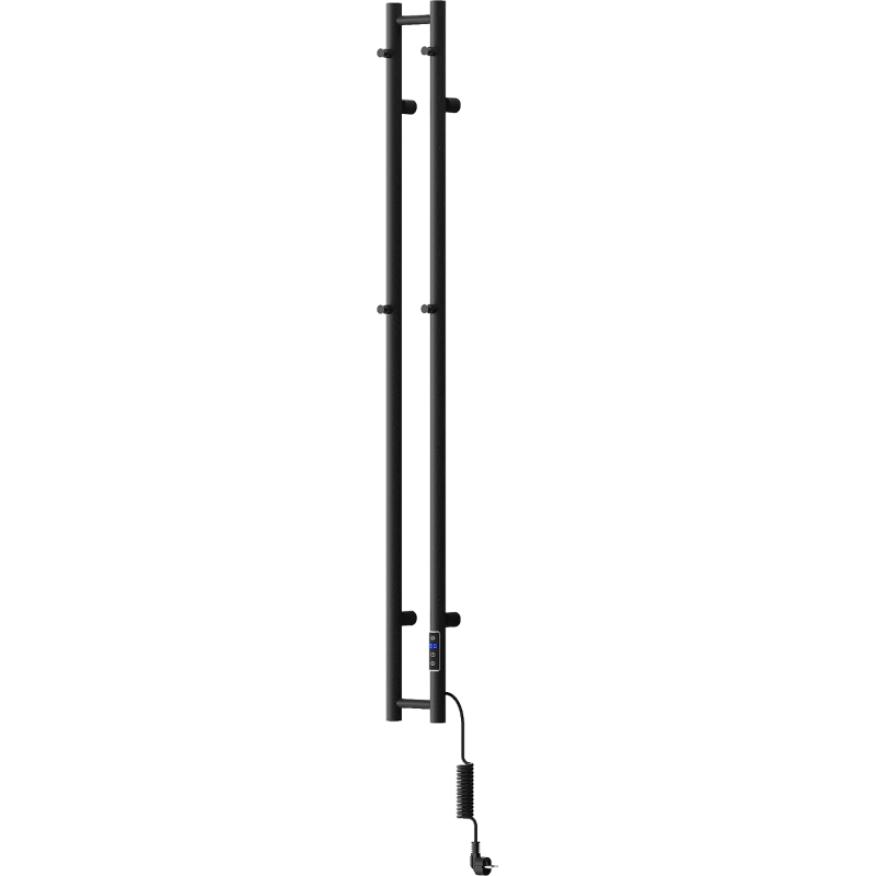 Mexen Pino Elektroheizkörper mit Handtuchhaltern 1405 x 137 mm, 150 W, schwarz - W301-1405-137-00-70